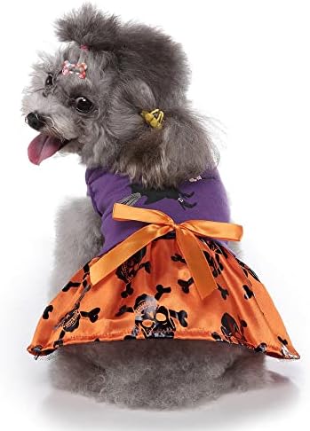 Yoption Halloween Dog Cat Nosumes Witch skelet haljina, zabava za kućne ljubimce Cosplay hoodie smiješno