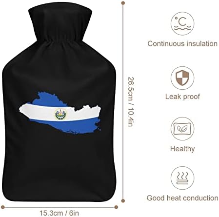 Zastava El Salvador4 gumene vreće za toplu vodu sa slatkim poklopcem za grčeve u periodu protiv bolova