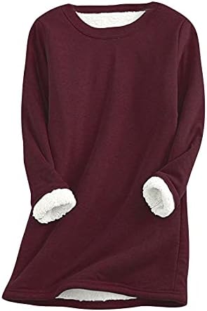 Žene Dugi rukav Tops Oversized Shirt bluza za nošenje sa gleženjima udoban ispod sloja majice za dame Teens djevojke