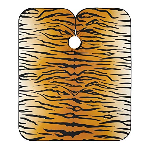 Alaza Tiger Print Životinjski skies Stripes Vodootporni brijač za muškarce Žene Brada brijanje Bib pregače