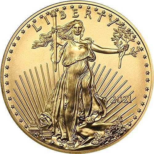 2021 Freedom Ženka Komemorativni koval Eagle replici Komemorativni kovanica Kolekcija za rukovanje kovanicama
