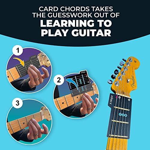 Naučite gitaru za nekoliko minuta akordi za karte akordi za gitaru omogućavaju vam da svirate električnu