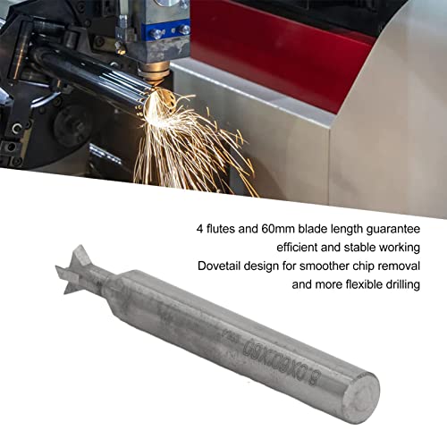 LiebeWH glodalica Dovetail Bit End Mill univerzalni rezač Dovetail Carbide 4 alat za sečenje Flaute brzo