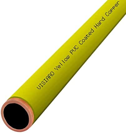 Visiaro Žuta PVC presvučena tvrdom kobra, 10ft, vanjska dia 3/4 inča, debljina zida 21 SWG, 2 mm PVC premaz,
