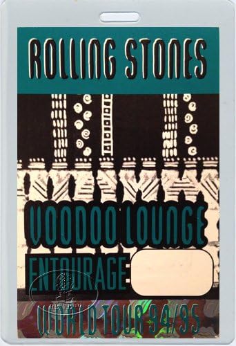 Rolling Stones 1994-95 Voodoo Lounge laminirani backstage Pass