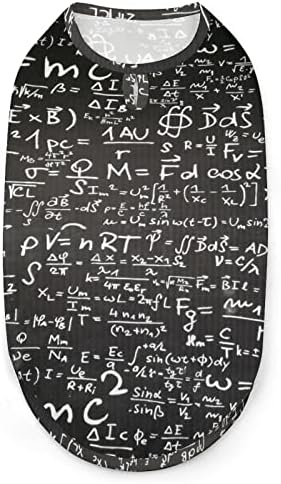 Matematička hemijska fizičara jednadžbe i formulas košulje za pse pulover za pse odjeća za kućne ljubimce