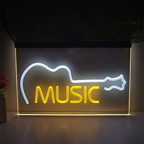 DVTel gitara Music Neon Sign, Custom Atmosfera Dekor LED noćni svjetla Akril Neonska svjetla, zidni viseći