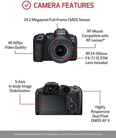 Canon EOS R6 Mark II RF24 - 105mm F4-7.1 is STM komplet