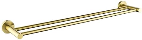 UxZDX brušeni ručni regali Dvostruki bar od nehrđajućeg čelika Kupatilo za kupatilo Zidni montirani