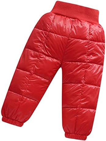 Little Boys Girls Winter Warmer Puffer niz debele pantalone snijega Tkanina s vjetrom otporne na elastične