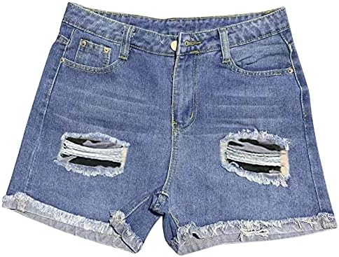 HDZWW Niske dimljive čvrste staklene pantalone Womans Ravna noga sa džepovima Lounges Hots Svjetla Kratka