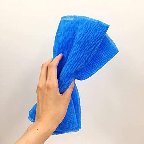 Serija Cure japanski ručnik za piling za kupanje od OHE-Super tvrdo tkanje-plava, 120cm