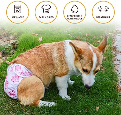 Dfengdf perive pseće pelene , izdržljive pseće pelene za višekratnu upotrebu za muške i ženske pse,Premium