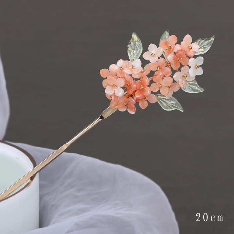 Rabithenn elegantna kineska ukosnica od kamelije, štapići za kosu od narandžastog cvijeta štapići za kosu