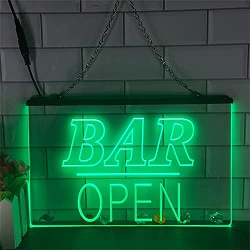 DVTEL Custom Bar LED neonski znak, USB zatamnjeni pab osvetljeni zaslon Neonska svjetla za zidnu ukrasu Noćna svjetla, 30x20cm Hotel Restaurant Bar Kafića