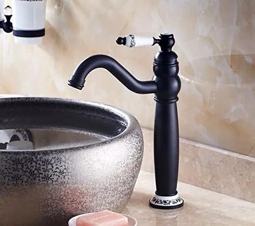 Crno ulje trljanje antikne mesinga kupatilo kuhinjskog sudopera Slavina miksera Single keramička ručica