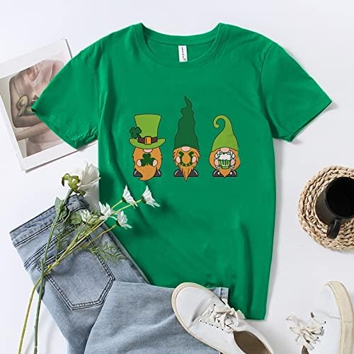 Fandream St. Patricks Shirts Tees 2023 kratki rukav opuštene majice O vrat radna odjeća Atletski vrhovi