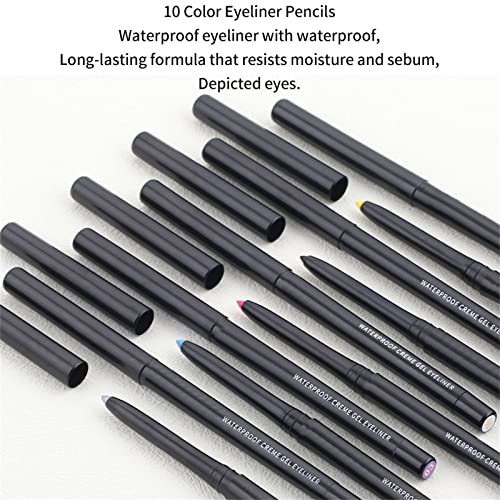 Outfmvch olovka za oči Gel olovka Quick & nbsp;suha vodootporna ženska olovka za oči, visoko pigmentirana