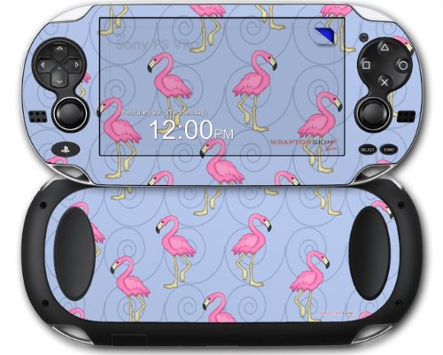 Flamingos na plavoj boji - naljepni stil kože se uklapa u Sony PS Vita