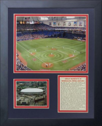 Legende nikad ne umiru Minnesota Twins Metrodome Framedred Photo Collage, 11 x 14-inčni,