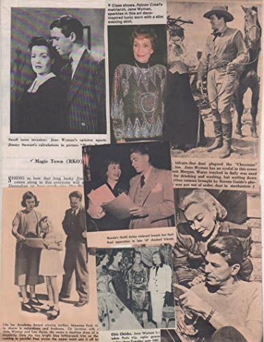 Jane Wyman original clipping magazine photo lot R1156