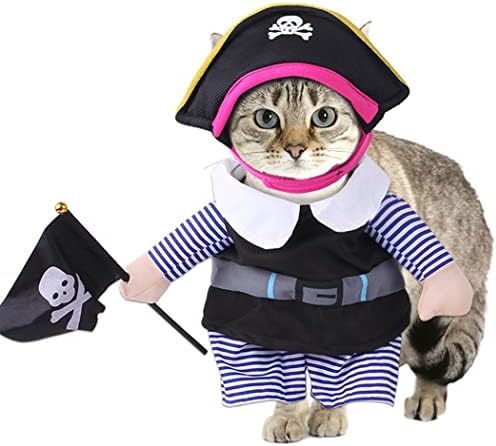 Xiaoyu Pirate pasa kostim kućni ljubimci CAT odjeća za passku mačku Halloween Božićni praznički zabava Cosplay,