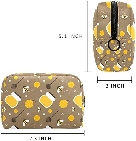Tbouobt vrećica za šminku Travel Cosmetic torbica torbica torbica sa patentnim zatvaračem, crtanom pčelom