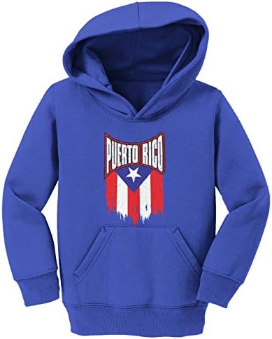 Puerto Rico - Torn Flag Jak ponosni ponosni toddler / milasno runo hoodie