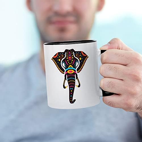Indijska elefantska keramička krila kreativna crna unutar kafića izdržljiva ručica Jedinstveni pokloni