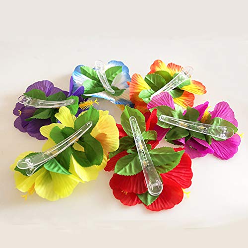 6 kom Hibiskus cvijeće za kosu havajska tema na plaži Artifical cvjetni dodaci za kosu za žene Djevojke