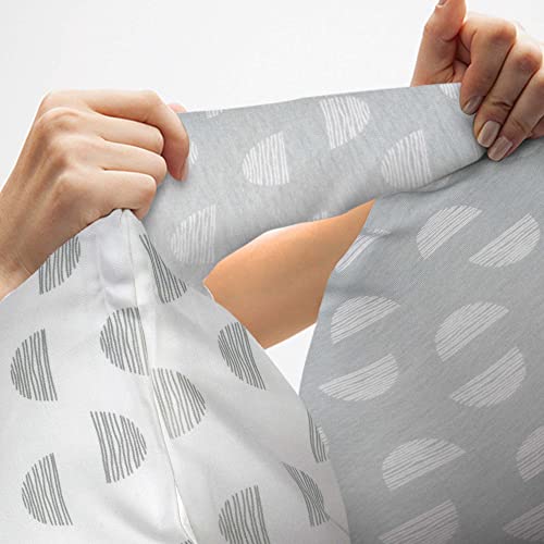 Boppy jastuk za spavanje sa strane cijelog tijela, Mirage bijela i siva, svestrana udobnost cijelog tijela za trudnoću i Postporođaj, Flex-Support tehnologija za spavanje i sjedenje