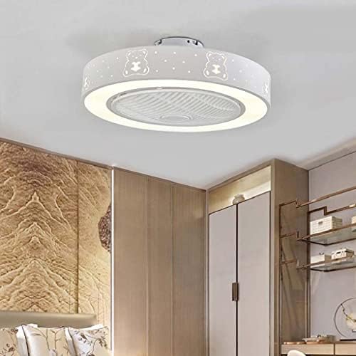 ZXW LED nevidljiva akrilna ventilator, tri-boja zatamnjena stropna svjetiljka s daljinskim upravljačem,