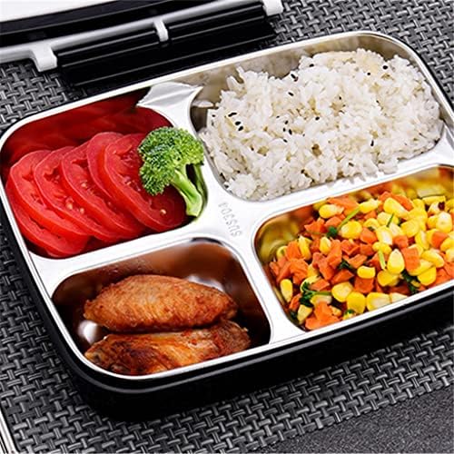 LDCHNH prijenosni 304 nehrđajući čelik Bento ručak kutija za ručak Box Office ručak Bento kutija kuhinja