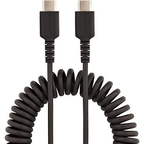 Starch.com 20in USB C kabl za punjenje, namotani brzi cable i sinkronizirani USB-C kabel, USB 2.0 Type-C