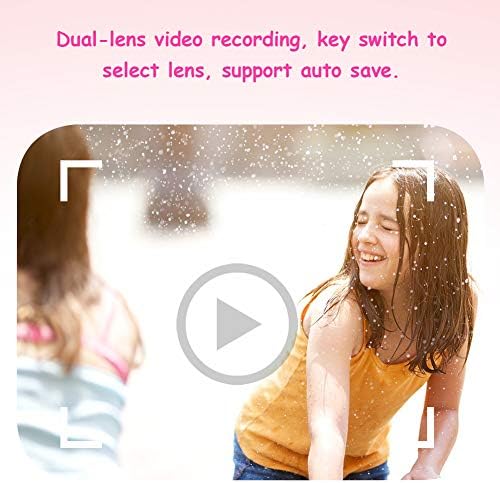Otufan Kids Selfie Camera, dječji digitalni fotoaparat dječji igračka igraju sa antiloškom trakom za prepoznavanje