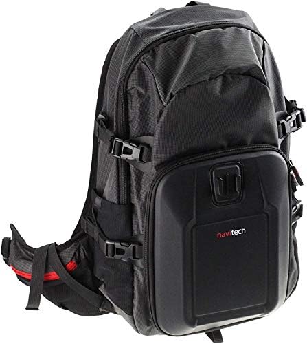 Navitech action backpack i plavi kutac za pohranu s integriranim remenom prsa - kompatibilan sa Vemont Full