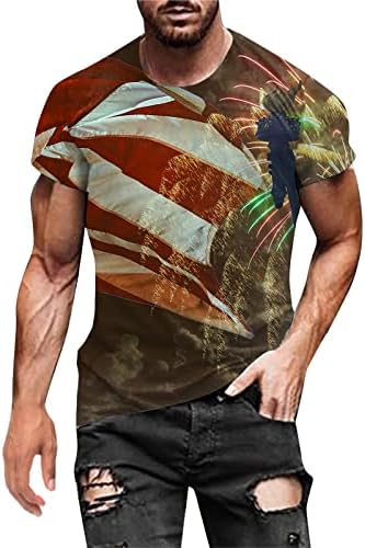 Majica Grudnjak Za Muškarce Moda Proljeće Ljeto Casual Kratki Rukav O Vrat Štampane Majice Top Bluza Muška