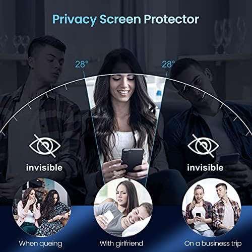 2 paketa kaljeno staklo za privatnost bez mjehurića za Samsung Galaxy S22 + Plus 5G, podržava otključavanje otiskom prsta, Anti-špijunski zaštitnik ekrana za Galaxy S22 plus, 9h zaštita Ivica za nadogradnju tvrdoće, osjetljiva na dodir