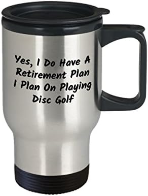 Disk Golf Travel Mug Best Funny Jedinstveni Ultimate Frisbee Osoba Savršena ideja za muškarce Žene Da Imam