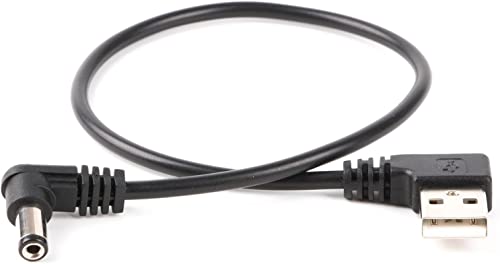 Hiquiy USB do barel kabla USB do DC 5,5 mm / 2,1 mm kutni 5V DC kabl za napajanje