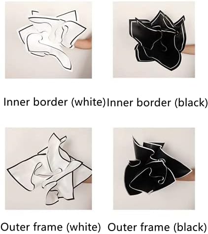 20 tačaka 4 stila crno bijeli vodootporni cvjećar buket papir za pakovanje papira, Papir za umotavanje svježeg