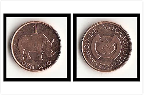 Afrički novi afrički Mozambik 1 Swance Coins 2006 izdanje Strani kovanica Poklon kolekcija Mauritanija 1-5
