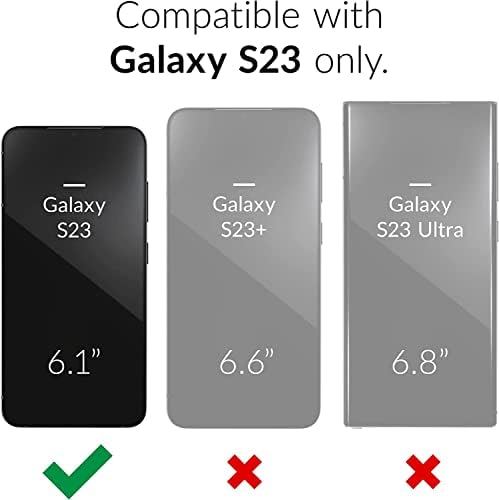 NGB Supremacratit kompatibilan sa Samsung Galaxy S23 futrolom sa kaljenim zaštitnim zaslonom stakla, držač