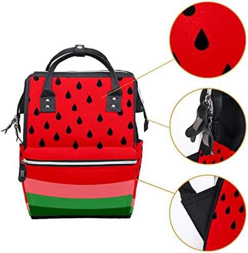 Guerotkr putnički ruksak, vrećice za pelene, ruksak pelena, crvena lubenica