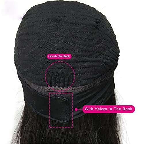 18-inčne Yaki ravne perike sa trakom za glavu sintetičke Crne perike sa elastičnom trakom za glavu za žene