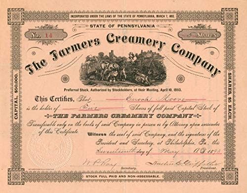 Farmers Creamery Co. - Certifikat Zaliha