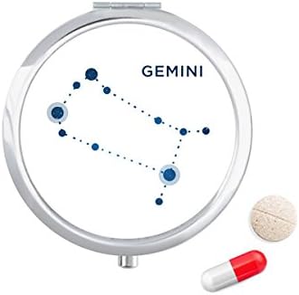 Gemini Constellation Znak Zodiac Kutija Za Pilule Džepna Kutija Za Skladištenje Lijekova