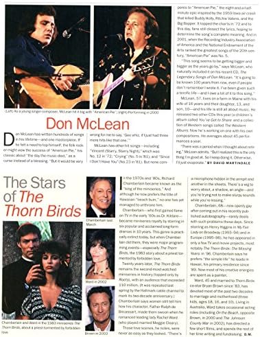 Don McLean Thorn Birds Richard Chamberlain original 1pg 8X10 fotografija časopisa za izrezivanje R9029