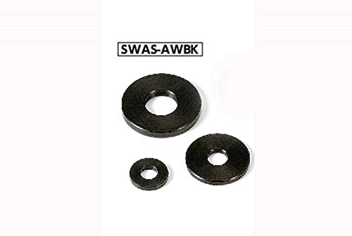 VXB Brand SWA-6-12-2-AWBK nehrđajući čelik Crno podešavanje Metalne perilice -Made u Japanu-pakovanje jednog