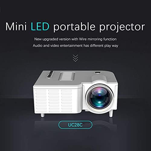 CLGZS Mini projektor, prenosivi projektor, potpuno podržan, zrcaljenje ekrana